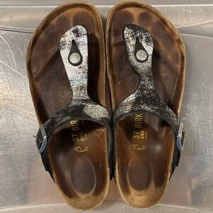 Birkenstock Glittery Black Sandals
